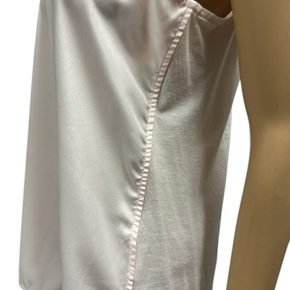 Banana Republic Light Pink Blouse Front Tee Back Sleeveless Tank Womens Medium - Picture 5 of 9
